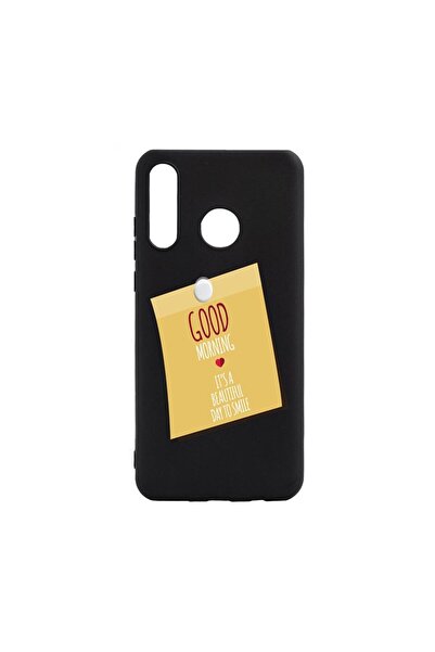 bestcase Husa Silicon Compatibila Cu Huawei P30 Lite, Good Morning Sticker, r...