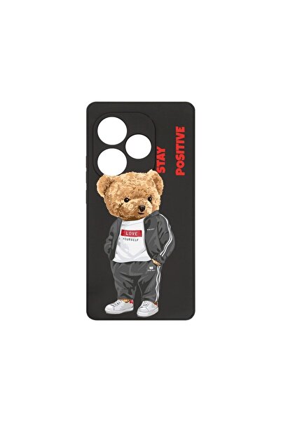 bestcase Премиум силиконов калъф, съвместим с Realme GT 6, Stay Positive - Ме...