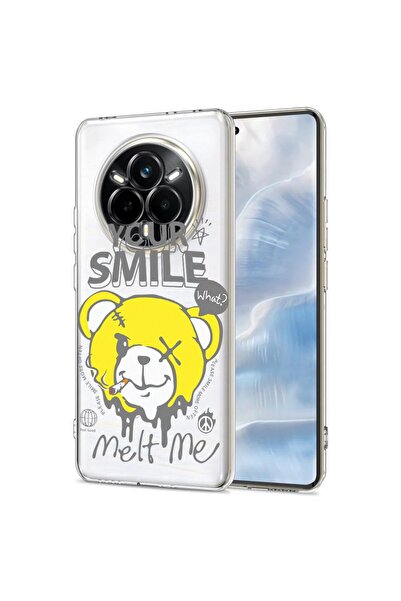 bestcase Husă pentru Realme 14 Pro 5G, BestCase® Silicon transparent 2MM, Urs...