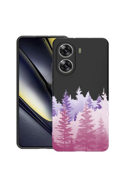 bestcase Husă pentru Poco X7 Pro 5G, Lumini de dimineață în pădure, Silicon s...
