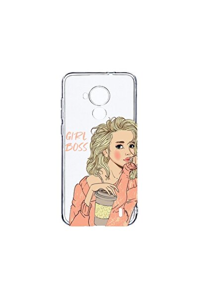 bestcase Διαφανής Θήκη Σιλικόνης 2MM, Συμβατή με Nokia C30, Girl Boss, Αντικρ...