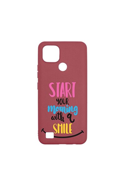 bestcase Silicone Case, Compatible with Realme C21, Smile At Morning, Wear-re...