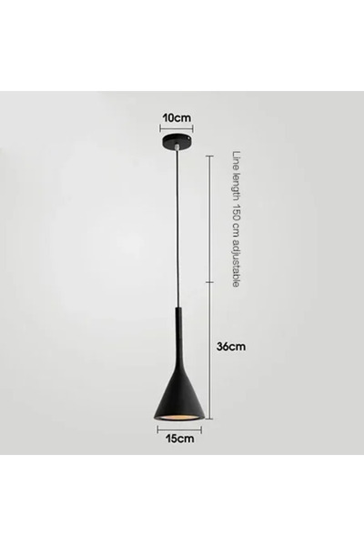 Choice1 black Modern LED pendant light in black and white E27 bedroom table d...