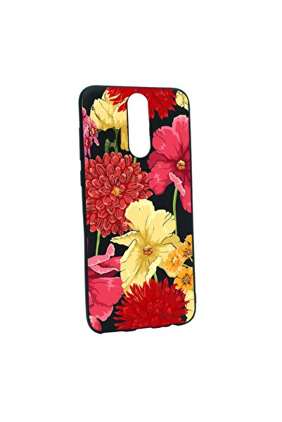 bestcase Силиконов калъф с цветя, червен и жълт, съвместим с Nokia 2.4, устой...