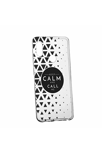 bestcase Husa Silicon, Transparent, Slim, Keep Calm, Huawei P20 Lite