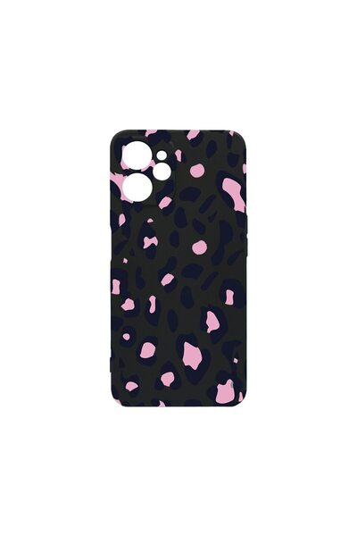 bestcase Λεπτή Θήκη Σιλικόνης 0.8MM, Συμβατή με Realme 9i 5G, Ροζ Σχέδιο Λεοπ...