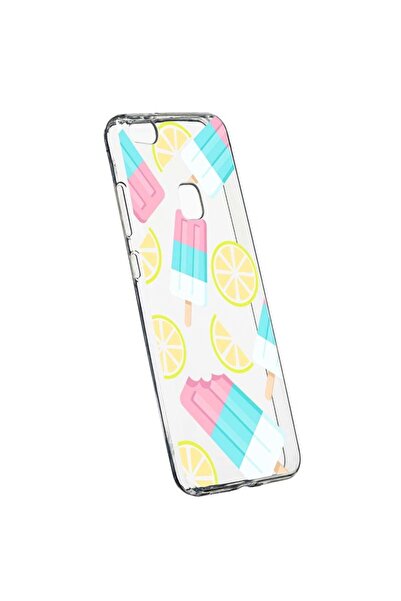 bestcase Силиконов калъф, Прозрачен, Тънък, С дизайн на сладолед, Huawei P10 ...