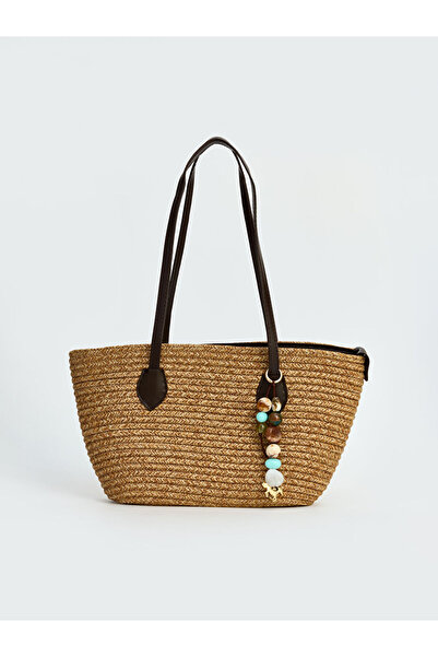 LC Waikiki Timeless Clothing & Timeless Choices Women's Straw Shoulder Bag