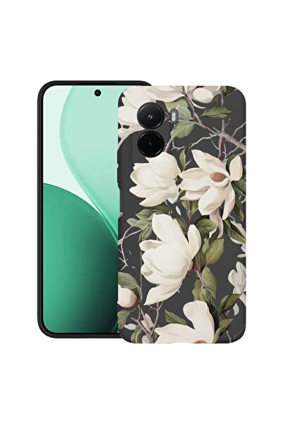 bestcase Υπέρλεπτη Θήκη TPU Συμβατή με Poco M7, Ανθισμένο Σχέδιο Μανόλιας, 31...