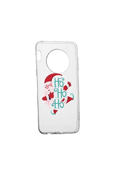 bestcase Θήκη σιλικόνης συμβατή με Huawei Mate 30, HoHoHo Άγιος Βασίλης, ανθε...