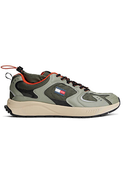 Tommy Hilfiger Adidași cu șnururi și texturi mixte 42