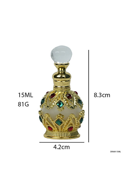 NUJET 1 قطعة زجاجة زيت عطري كريستالية 15 مل D9369
