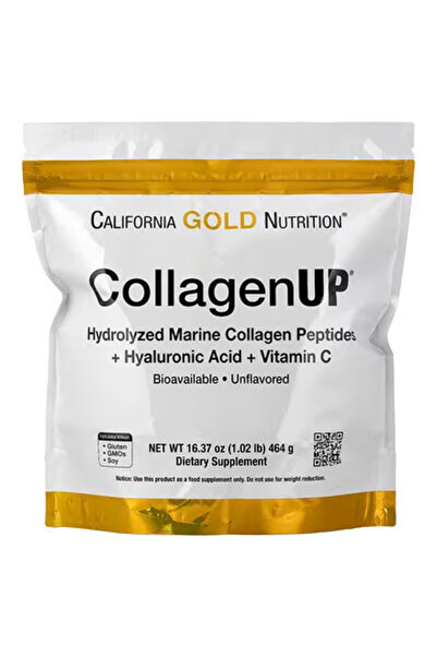 California Gold Nutrition Collagen up hydrolyzed marine collagen +hyaluronic ...