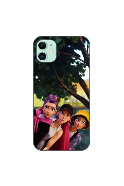 OEM Husa compatibila cu Apple iPhone 11 Silicon Gel Tpu Model KPop Demon Hunt...
