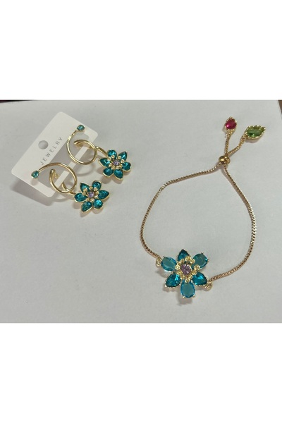 Niloshe&Sinoshe NS Accesories مجموعة مجوهرات زهرية