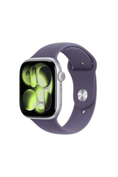 Apple ساعة سيريز 11 بنظام تحديد المواقع العالمي (GPS) بقطر 46 مم، وهيكل من ال...