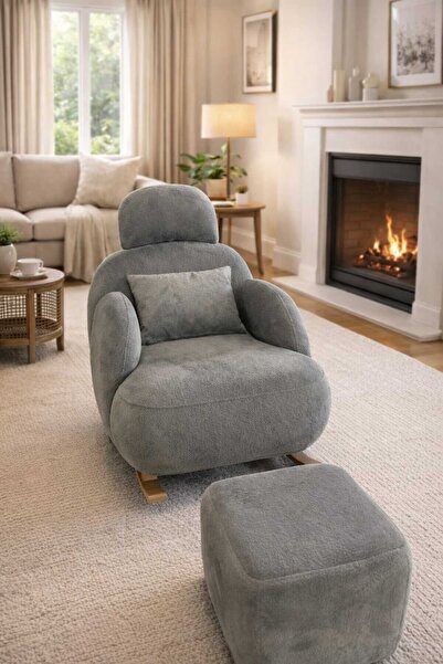 OSSA TREND HOME Yeni Nesil Sallanan Berjer+Puf Hediye