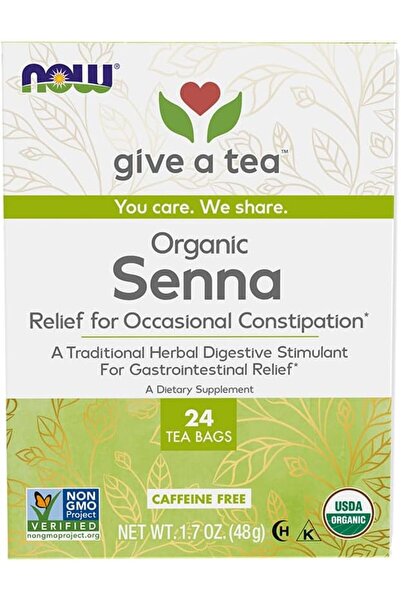 Now ORGANIC SENNA TEA-24BAGS #2361