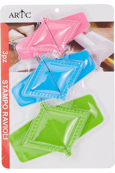 ARTC 3Pcs Dumplings Samosa Mold Press Dough Pastry Pie Maker , Multicolor, Ly...