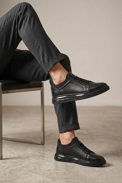 Dericibey 1228 Men's Anatomical Comfortable Sole Genuine Leather Casual Shoes