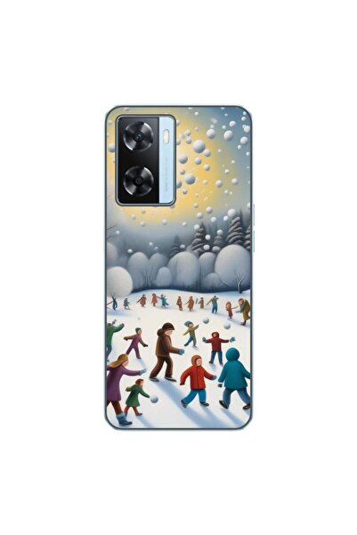 OEM Husa compatibila cu Oppo A57s Silicon Gel Tpu Model Copii la Joaca Iarna
