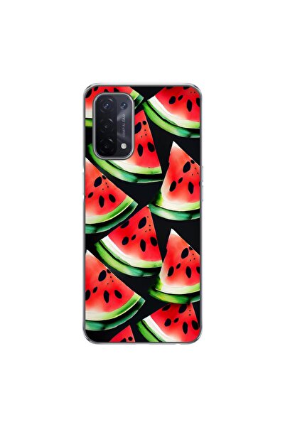 OEM Калъф, съвместим с Oppo A54 5G, A74 5G, силиконов гел TPU, с шарка на рез...