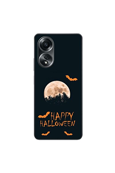 OEM Калъф, съвместим с Oppo A58 4G, силиконов гел TPU, с десен  "Честит Хелоу...