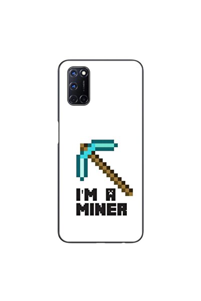 OEM Case compatible with Oppo A72 Silicon Gel Tpu Minecraft Miner Pattern