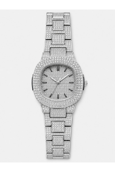 Reddington Women's Zircon Stone Shiny Case & Strap, Stylish and Luxurious Design Women's Wristwatch