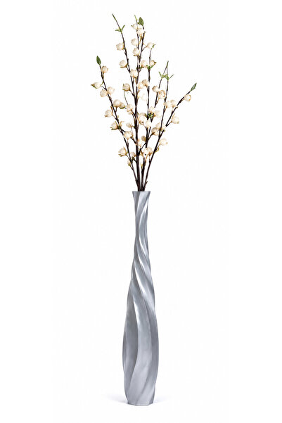 Leewadee Large decorative vase 65 cm, made of wood for decorative branches an...