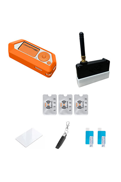 UnderShop Kit de accesorii Flipper Zero – Husă de silicon + Carcasă GPIO neag...