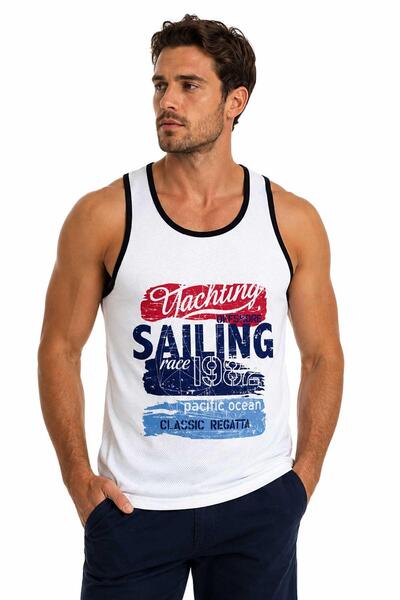 Miami Beach Tricou de plajă pentru bărbați, imprimat digital, respirabil, din...