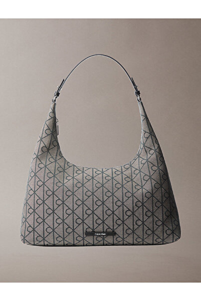 Calvin Klein Women's Emblem Jacquard Shoulder Bag