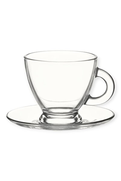 LAV Σετ 6 Τεμαχίων Φλιτζάνια Cappuccino Γυάλινα Διάφανα ROMA 225ml