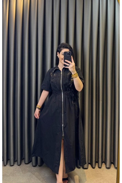 Nisam Embroidered Poplin Dress