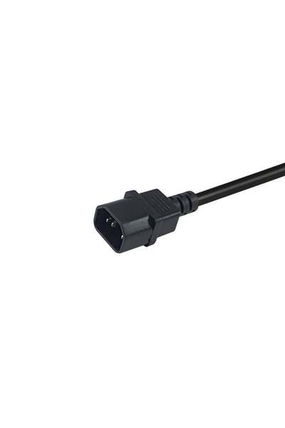 EQUIP Stromkabel C14 ->CEE 7/3 St/Bu schwarz 0.25m