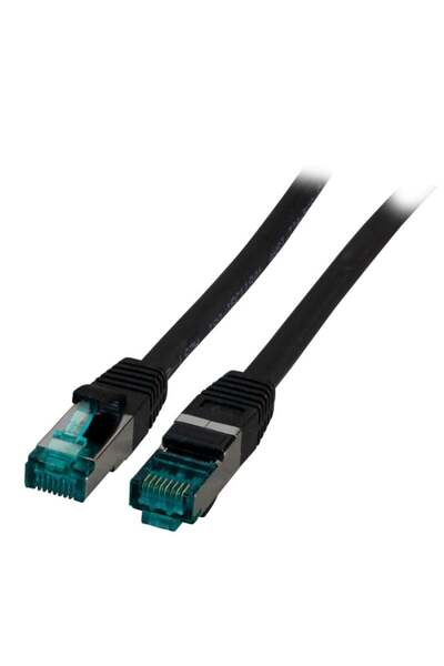 EFB Cablu patch RJ45 S/FTP Cat.6A LSZH 0.50m negru