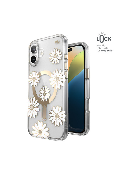 Speck Presidio Lux ClickLock & MagSafe - Husă iPhone 16 Plus (Sunshine Daisie...