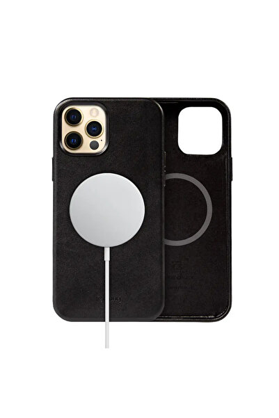 Crong Husă Magnetică Esențială - Etui ze sk√≥ry iPhone 12 Pro Max MagSafe (ne...