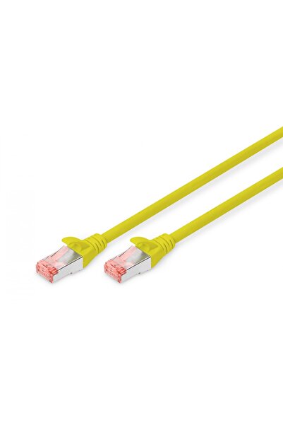 Digitus Cablu patch Cat6 S/FTP 2xRJ45 0.5m galben cu protecție EMI, în pungă ...