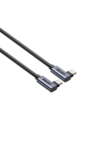 Unitek C14147ABK01-0.5M Kabel USB-C do USB-C PD 100W 90 stopni 05M