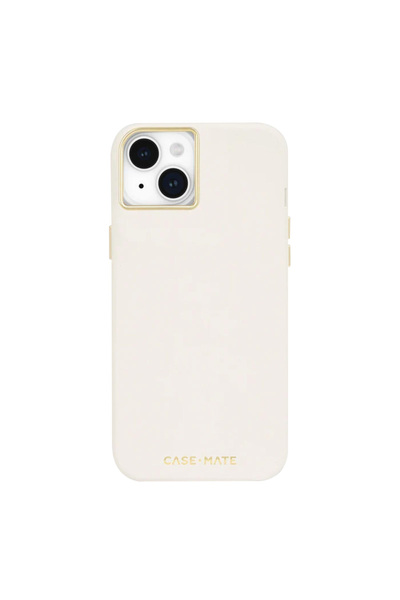 Case-Mate Husă de silicon MagSafe pentru iPhone 15 Plus (Bej)