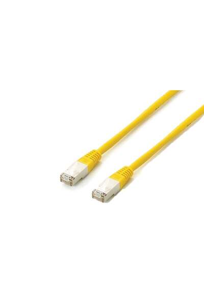 EQUIP Cablu patch Cat6A Plat.S/FTP 2xRJ45 3.00m galben LSZH în pungă de plastic