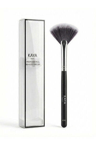 Kaya Fan Brush for Highlighting and Blending Excess Powder Precise and Smooth...