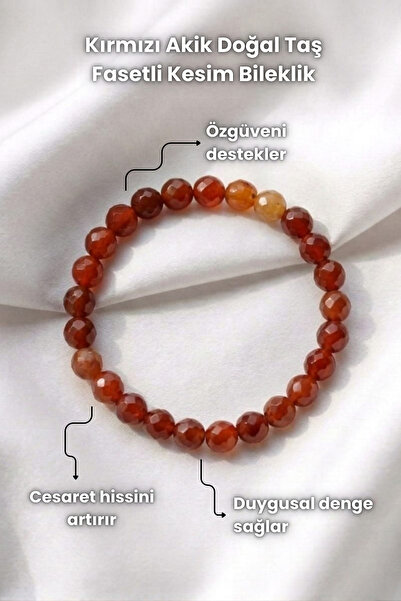 Elifsu Jewelry Natural Stone Faceted Cut Bracelets Orange Agate Green Blue Ag...