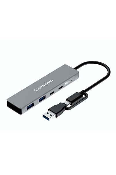 Graugear Hub USB cu 4 porturi, 2x USB-C și 2x USB-A, 10Gbps