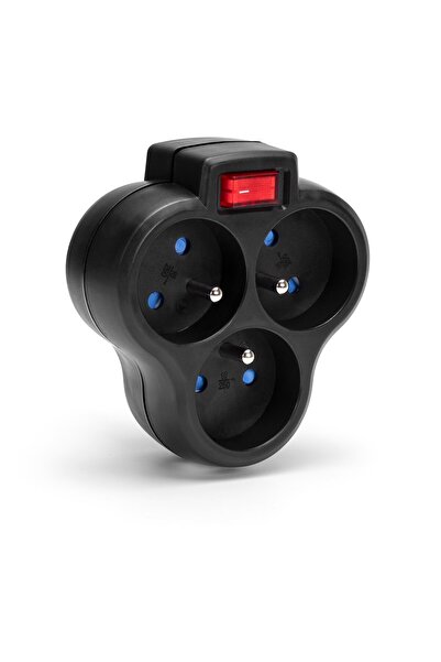 MONTIS Priză de rețea MT150-BK triplă cu încărcător, negru