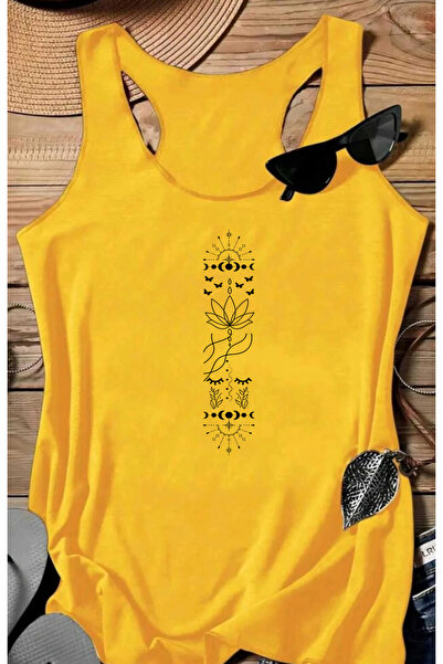 SUNFREE Yoga Lotus Flower Printed Swimmer Athlete Women's Tshirt