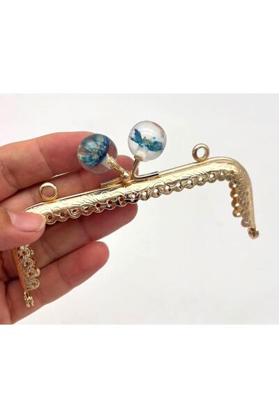angel çanta aksesuar Clip pentru portofel de 10,5 cm, turcoaz, cu flori