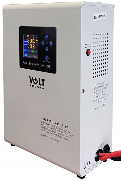 Volt Przetwornica POLSKA SINUSPRO 2600 E PLUS 24/230V (1800/2600W) [AGM, GEL,...